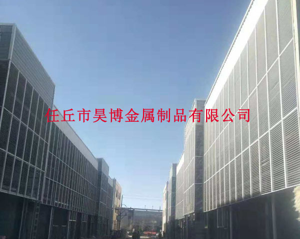 建築外牆（qiáng）整體百葉窗廠家安裝效果
